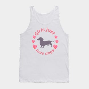 Girls just love dogs Tank Top